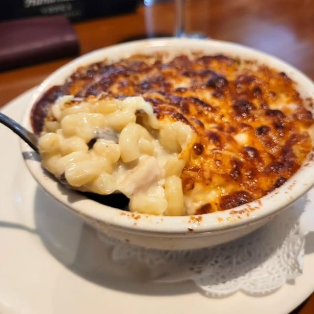 Award Winning White Truffle Mac & Cheese.