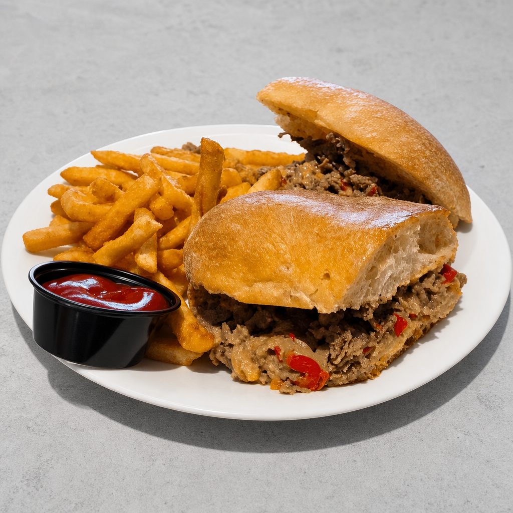 Cheesesteak (or chicken) Sandwich.