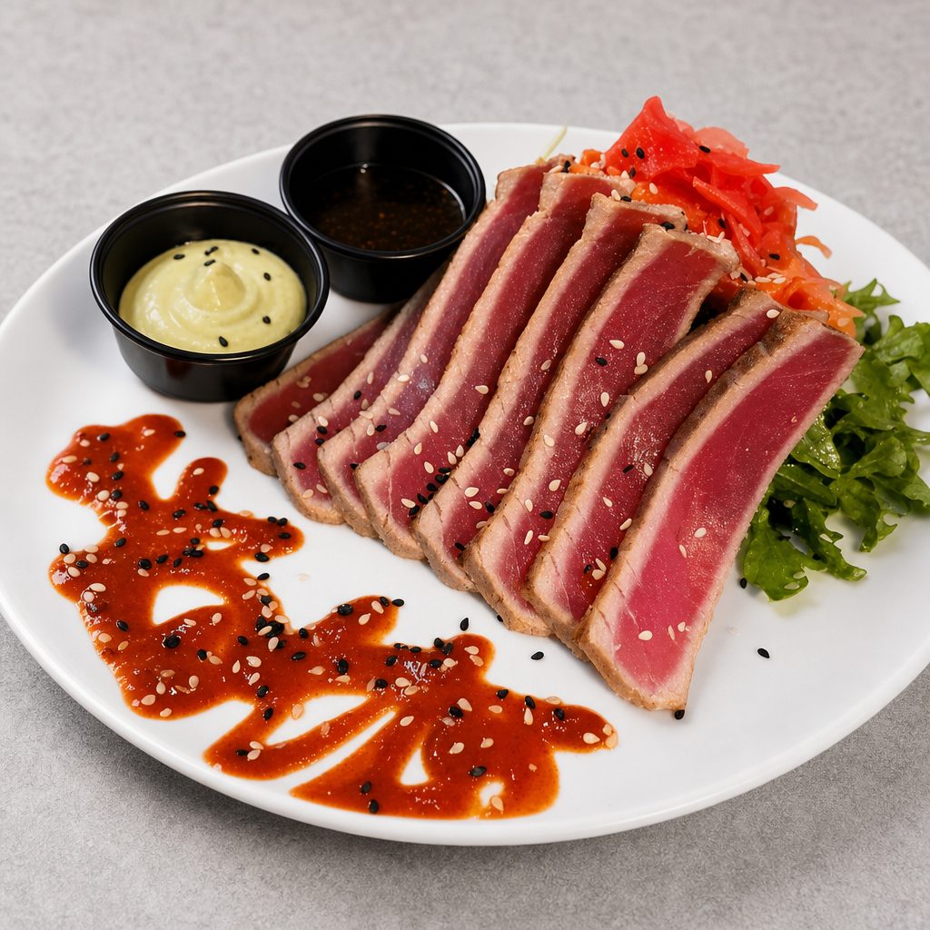 Seared Ahi Tuna w/ Arugula Salad.